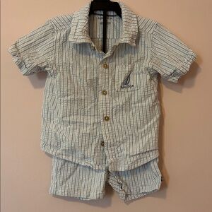 Nautica Kids Matching Set - White and Blue